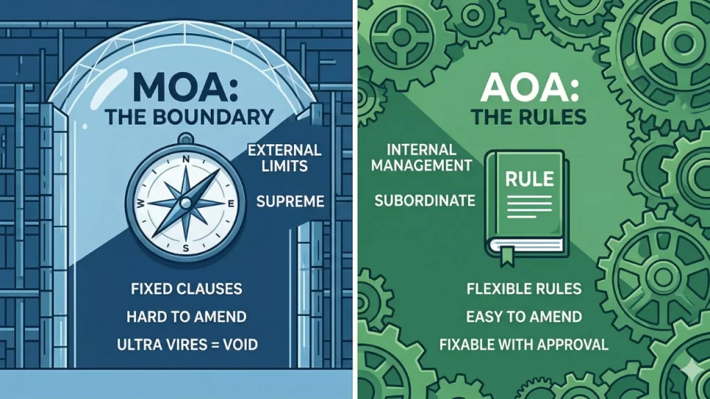 Difference Between MOA and AOA