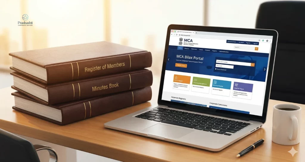 Mandatory Statutory Registers - Prashasthi Corporates