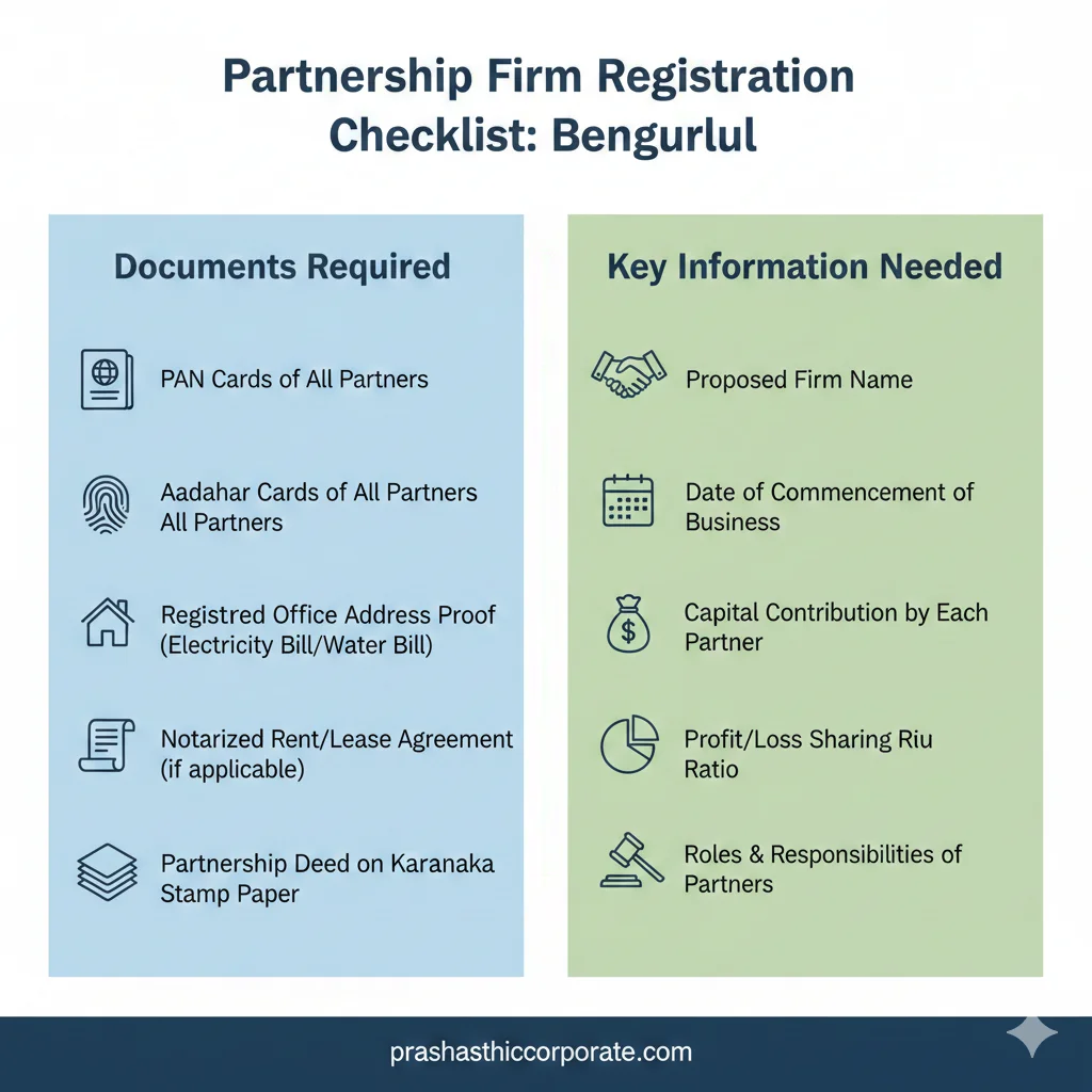 Partnership Firm Registration Process-Document checklist