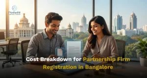 Cost breakdown for partnership firm registration in Bangalore