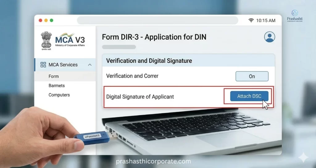 Step 7: Digital Signature of the Applicant
