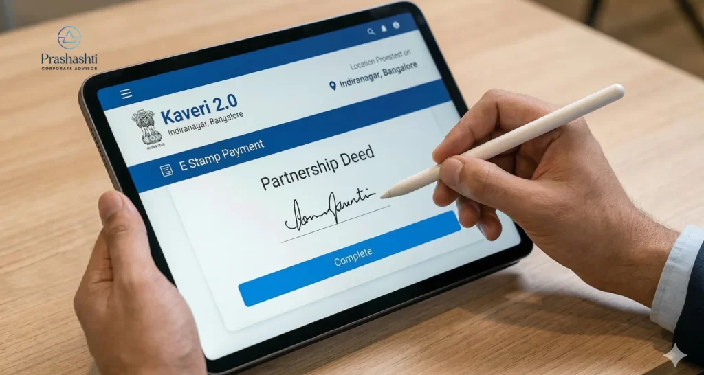Kaveri 2.0 Portal: Partnership Firm Registration Cost in Bangalore.
