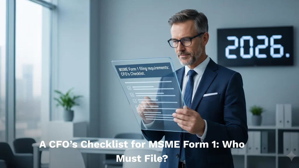 Blog Heading A CFO’s Checklist for MSME Form 1 Who Must File
